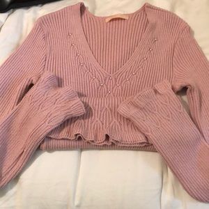 Pink sweater,worn once